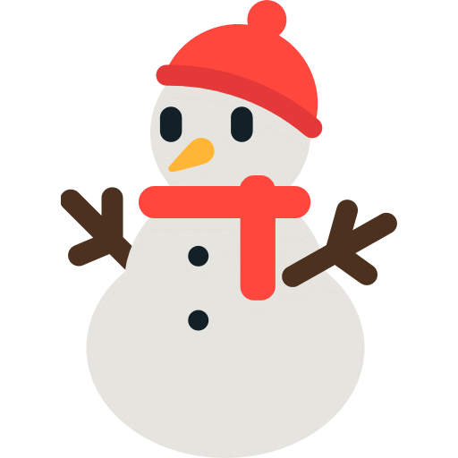 Transparent Emoji Snowman Snow Christmas Ornament for Christmas