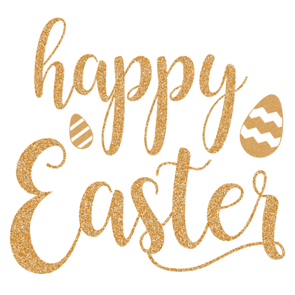 Transparent Easter Holiday Christmas Text Number for Easter