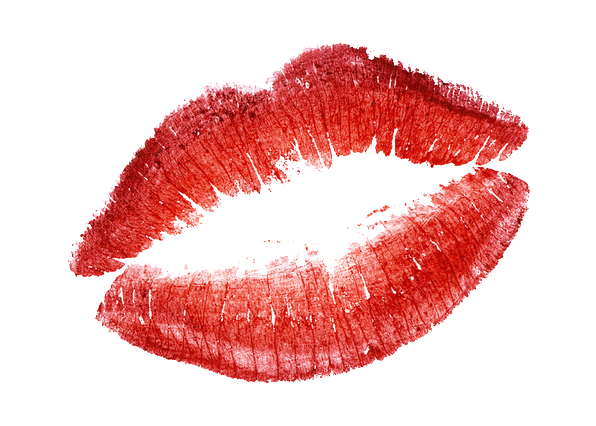 Transparent Lip Kiss Red for Valentines Day