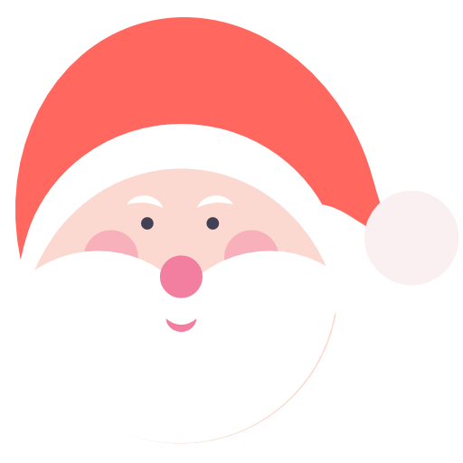Transparent User Interface Santa Claus Christmas Pink for Christmas