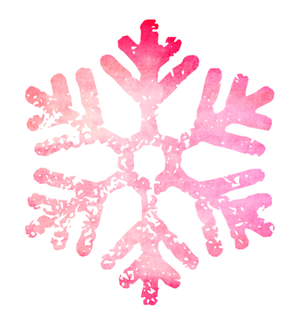 Transparent Rubber Stamping Snowflake Christmas Day Pink for Christmas