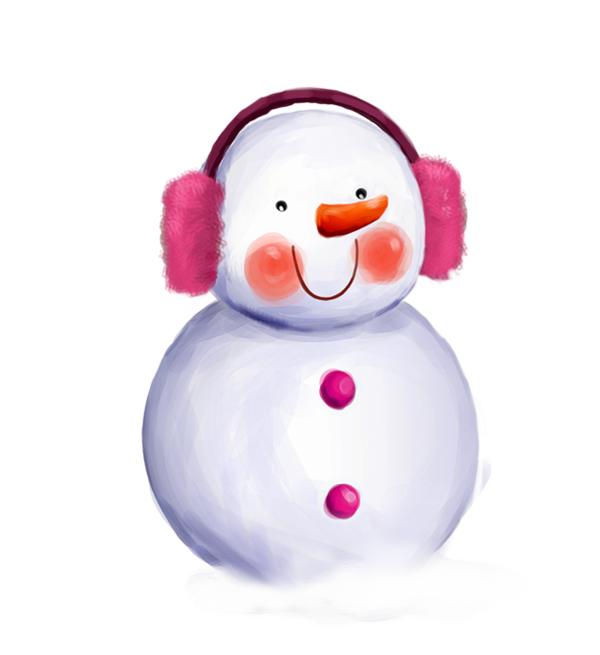 Transparent Cute Snowman Snowman Room Stuffed Toy for Christmas