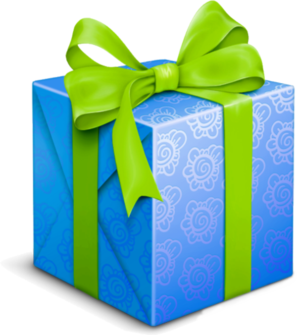 Transparent Gift Birthday Party Blue Box for Christmas