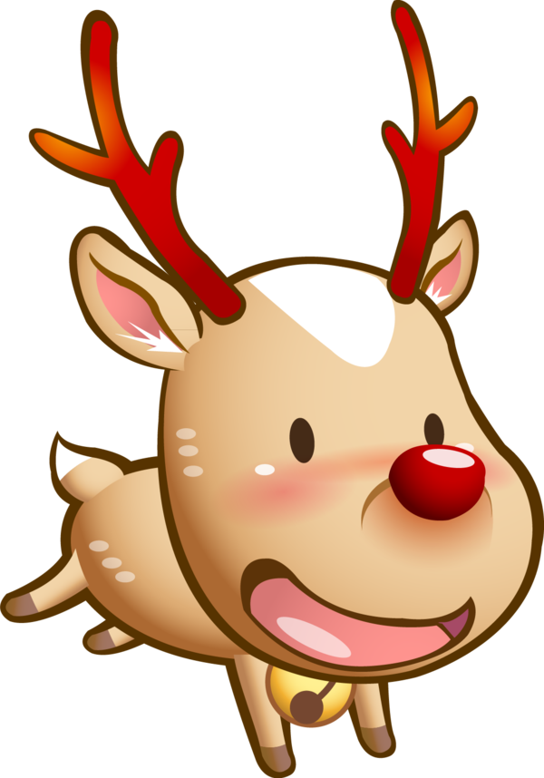 Transparent Deer Christmas Day Cartoon Nose for Christmas