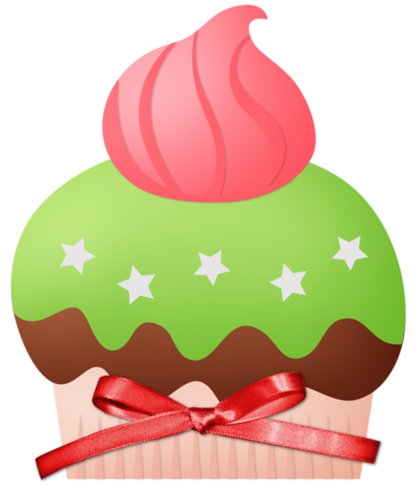 Transparent Cupcake Strawberry Cream Cake Milk Food Christmas Ornament for Christmas