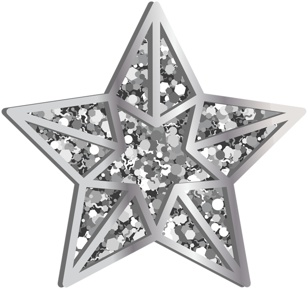 Transparent Silver Gold Star Christmas Ornament Diamond for Christmas