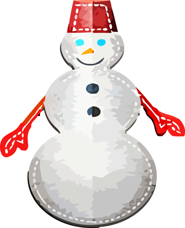 Transparent Christmas Snowman Holiday ornament Snow for Snowman for Christmas