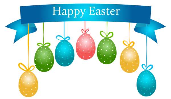 Transparent Easter Bunny Easter Banner Food Easter Egg for Easter