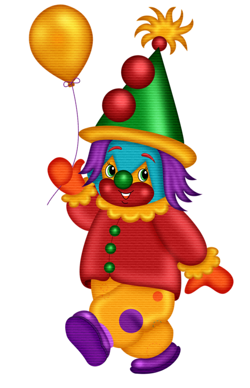 Transparent Clown Drawing Circus Christmas Ornament Toy for Christmas