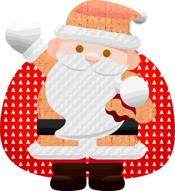 Transparent Christmas Santa claus for Christmas Ornament for Christmas