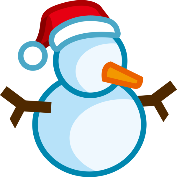 Transparent Christmas Snowman Cartoon Area Circle for Christmas