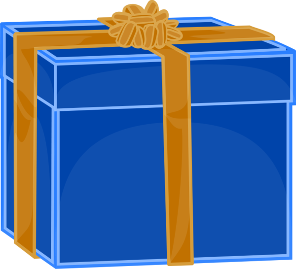 Transparent Gift Decorative Box Box Blue Angle for Christmas