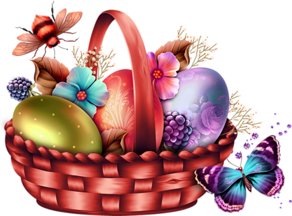 Transparent Easter Bunny Easter Easter Egg Gift Basket for Easter