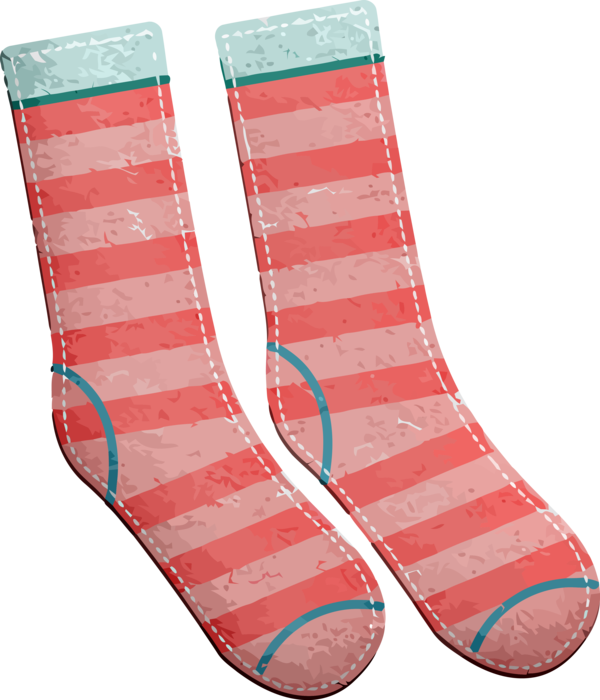 Transparent Christmas Footwear Sock Pink for Christmas Stocking for Christmas