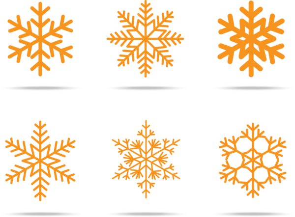 Transparent Snowflake Winter Snow Leaf Symmetry for Christmas