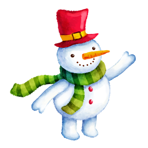Transparent Snowman School Winter Stuffed Toy for Christmas