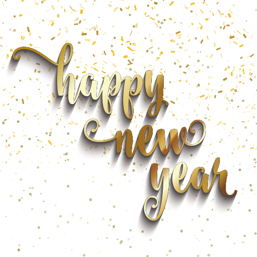 Transparent New Year Christmas New Year S Day Text Yellow for New Year