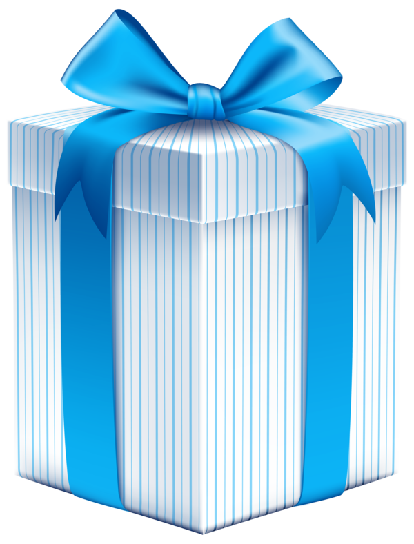 Transparent Gift Decorative Box Box Blue for Christmas