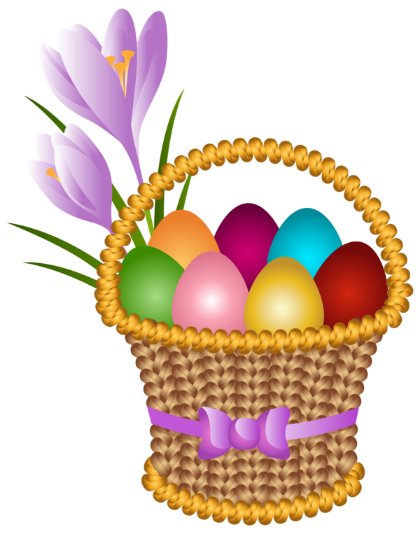 Transparent Easter Bunny Easter Egg Basket Flower Food for Easter