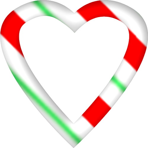 Transparent Candy Cane Ribbon Candy Mrs Stagg Heart Love for Christmas