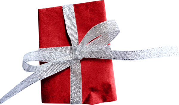 Transparent Gift Ribbon Santa Claus for Christmas
