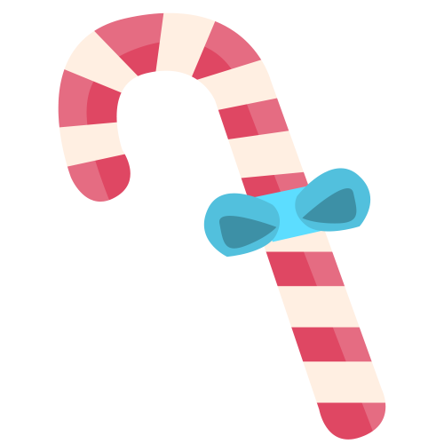Transparent Candy Cane Santa Claus Christmas Pink Text for Christmas