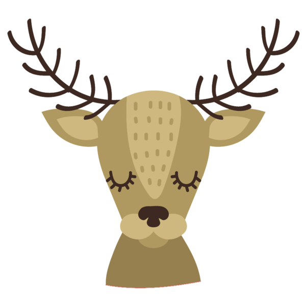 Transparent Reindeer Christmas Advent Calendar Head Deer for Christmas