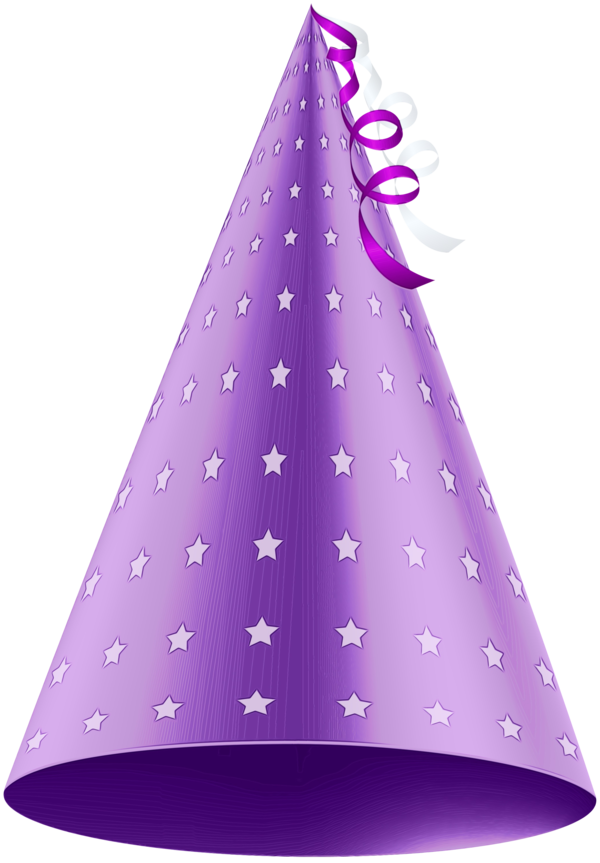 Transparent Party Hat Party Hat Violet Cone for Christmas