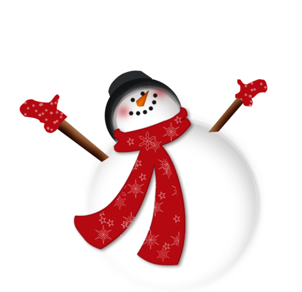 Transparent Week Akhir Pekan Monday Snowman Christmas Ornament for Christmas