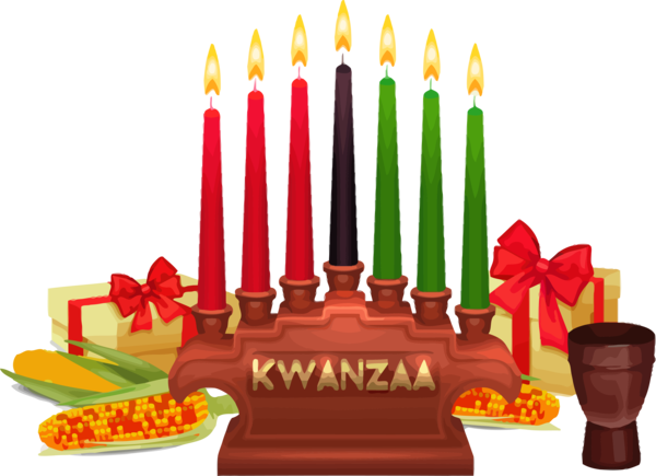Transparent Kwanzaa Cake Birthday candle Birthday cake for Happy Kwanzaa for Kwanzaa