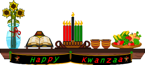 Transparent Kwanzaa Birthday candle Candle Cake for Happy Kwanzaa for Kwanzaa