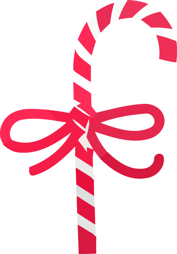 Transparent Christmas Material property Symbol for Candy Cane for Christmas