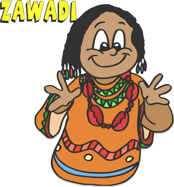 Transparent Kwanzaa Cartoon Animation Smile for Happy Kwanzaa for Kwanzaa