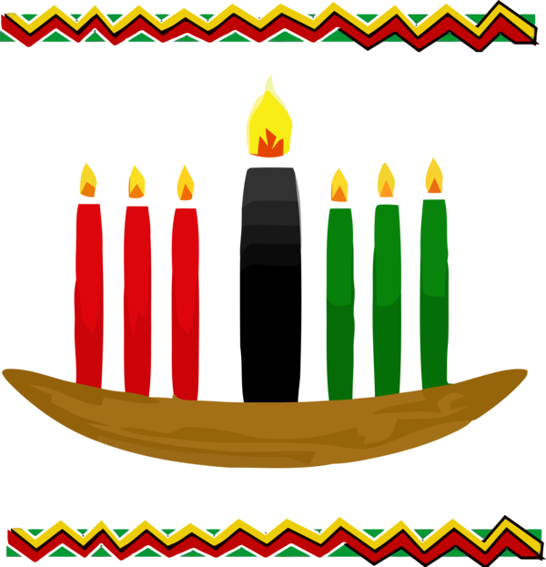 Transparent Kwanzaa Birthday candle Candle Holiday for Happy Kwanzaa for Kwanzaa