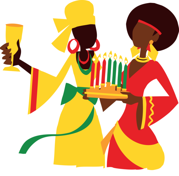 Transparent Kwanzaa Celebrating for Happy Kwanzaa for Kwanzaa