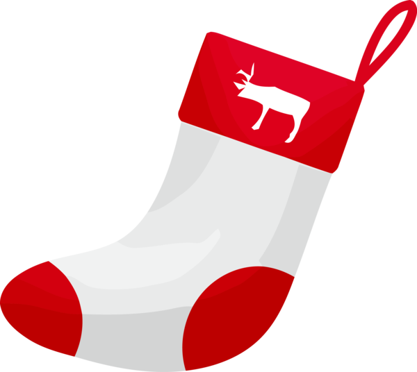 Transparent Christmas Christmas stocking Red Carmine for Christmas Stocking for Christmas