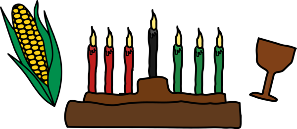 Transparent Kwanzaa Candle Finger Lighting for Happy Kwanzaa for Kwanzaa