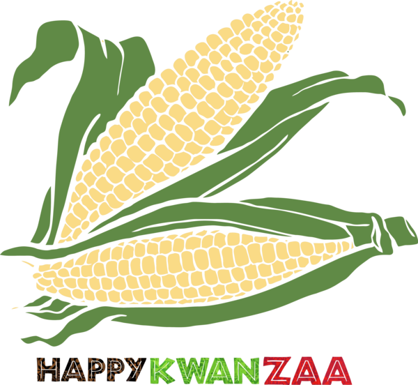 Transparent Kwanzaa Leaf Plant Vegetarian food for Happy Kwanzaa for Kwanzaa