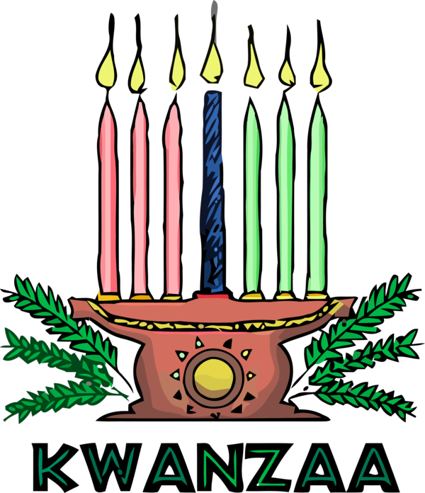 Transparent Kwanzaa Plant for Happy Kwanzaa for Kwanzaa