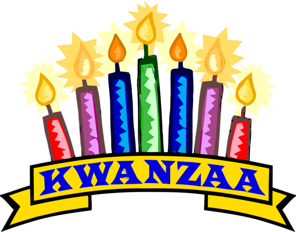 Transparent Kwanzaa Birthday candle Celebrating Birthday for Happy Kwanzaa for Kwanzaa