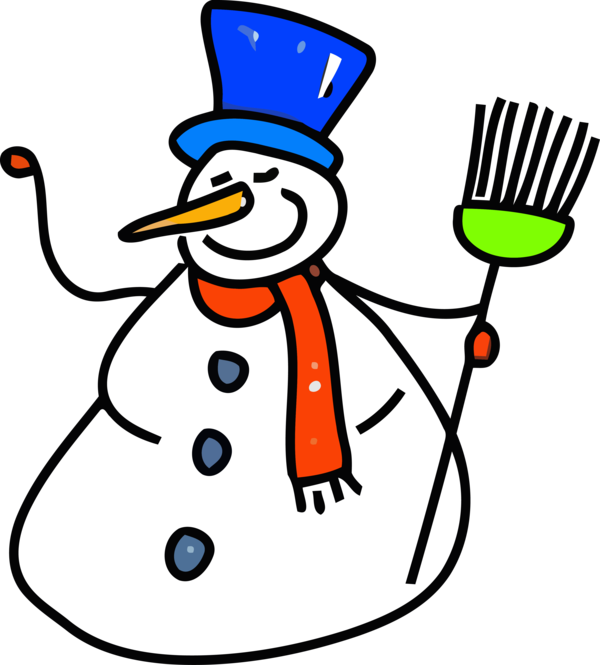 Transparent Christmas Cartoon Snowman Line for Christmas Ornament for Christmas