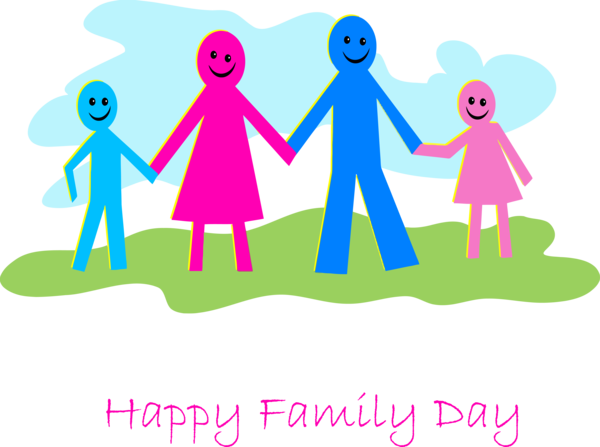 Transparent Family Day People in nature Social group Sharing for Happy Family Day for Family Day