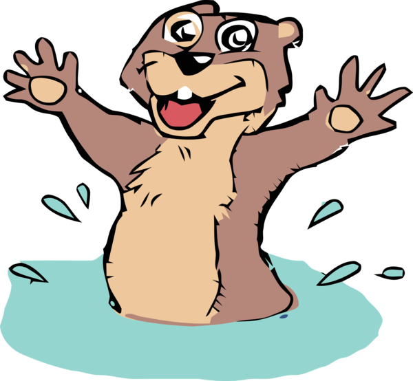 Transparent Groundhog Day Cartoon Pleased Finger for Groundhog for Groundhog Day