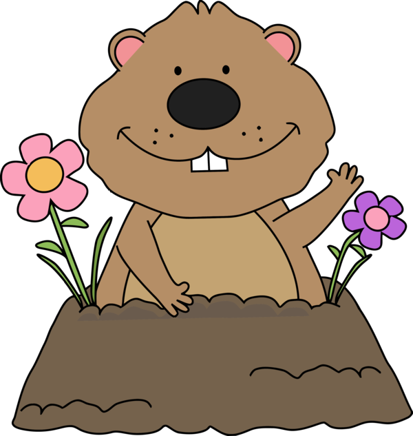 Transparent Groundhog Day Groundhog Cartoon Plant for Groundhog for Groundhog Day