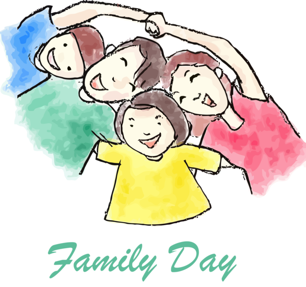 Transparent Family Day Cartoon Cheek Happy for Happy Family Day for Family Day