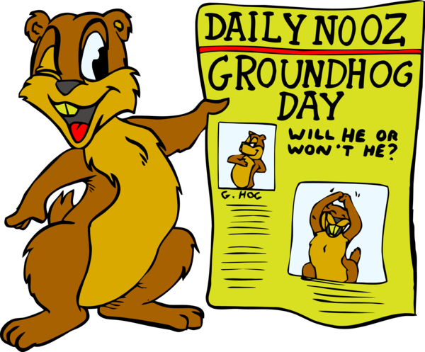 Transparent Groundhog Day Cartoon Animal figure Pleased for Groundhog for Groundhog Day