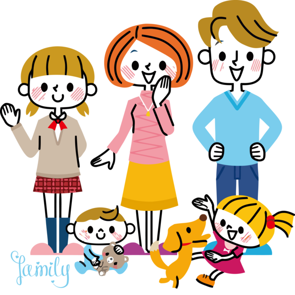 Transparent Family Day People Social group Cartoon for Happy Family Day for Family Day