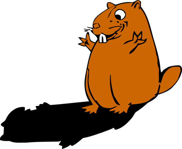 Transparent Groundhog Day Beaver Tail Groundhog for Groundhog for Groundhog Day