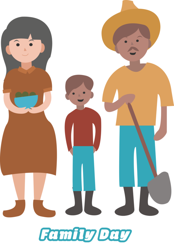 Transparent Family Day Cartoon Child for Happy Family Day for Family Day