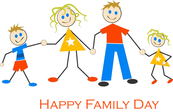 Transparent Family Day People Social group Cartoon for Happy Family Day for Family Day